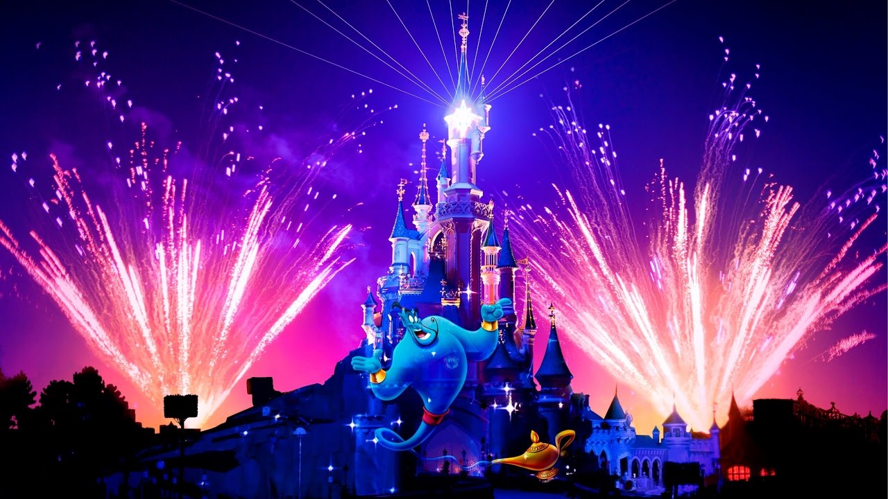 Disney Tales of Magic sobre el Castillo de la Bella Durmiente — Parque Disneyland, Disneyland Paris